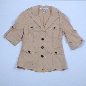 Diane Von Furstenberg Tan Blazer, size 4